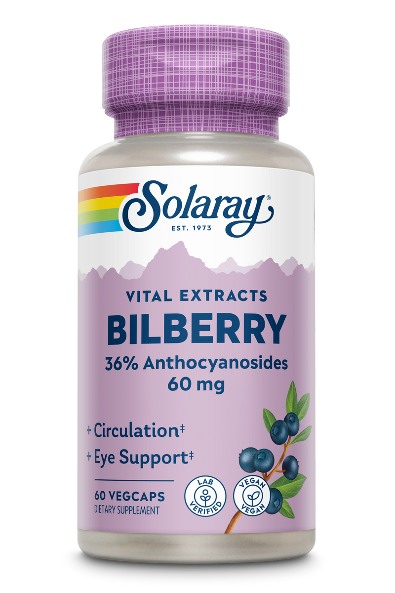 Bilberry Extract - 60mg 60 Capsules