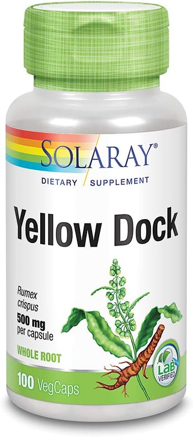 Yellow Dock Root - 500mg 100 Capsules