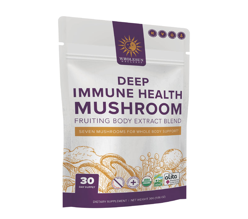 Wholesun Wellness - Deep Immune Health (Certified Organic) Mushroom Extract Blend