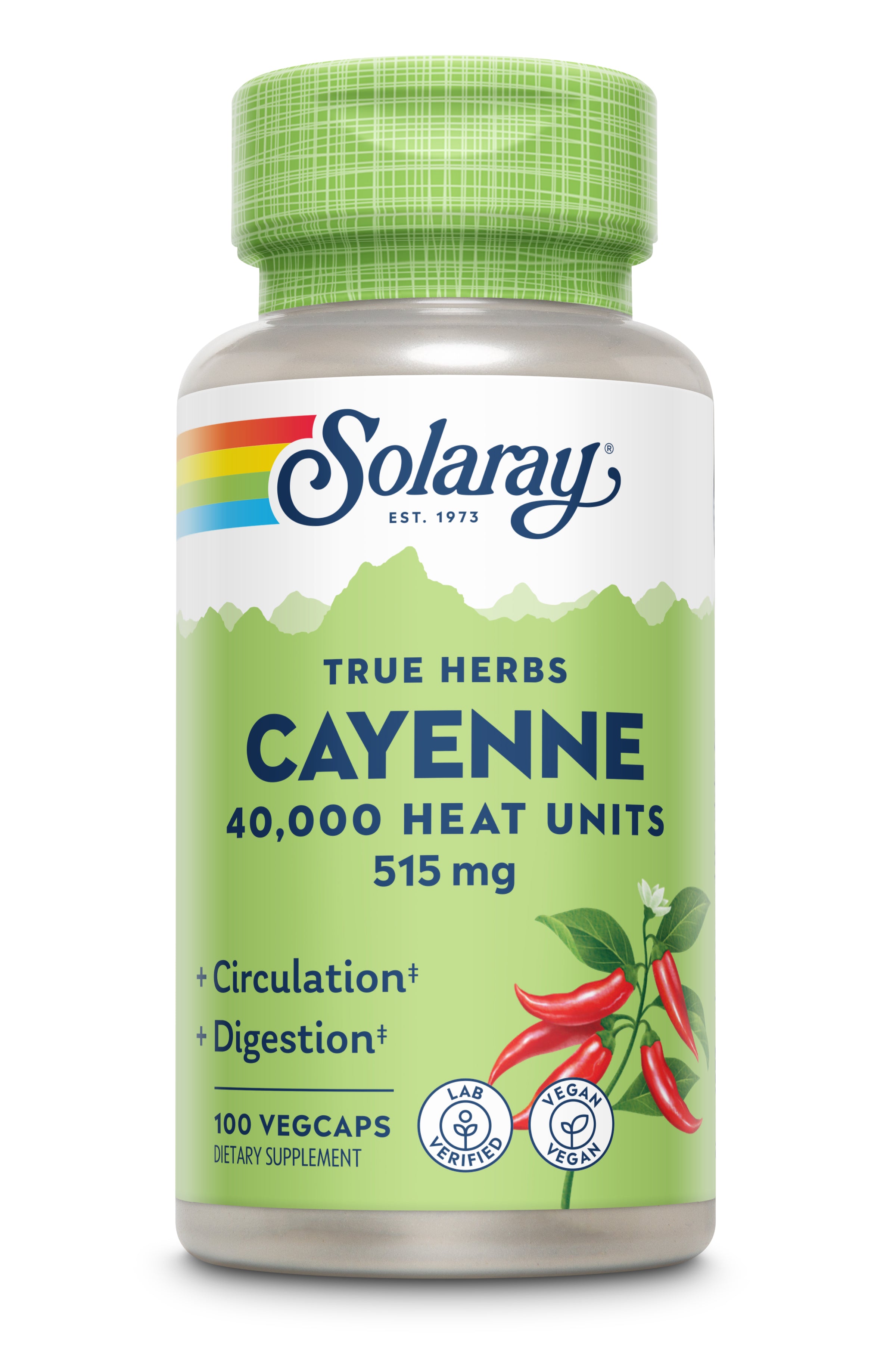 Cayenne Pepper 40,000 HU - 515mg 100 Capsules