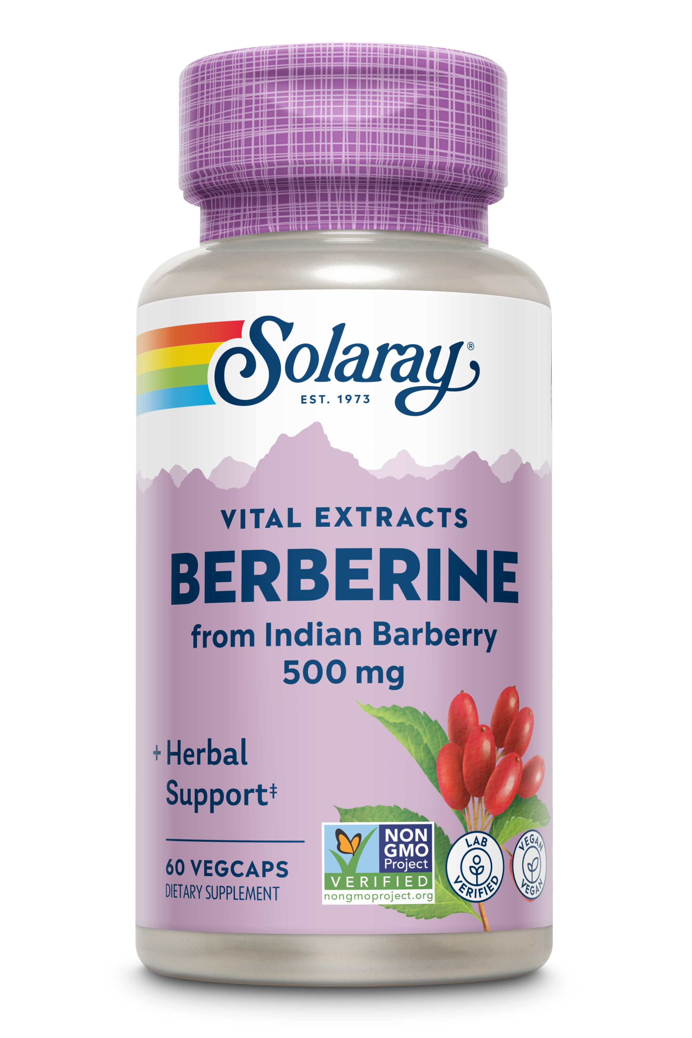 Berberine Root Extract- 500mg 60 capsules