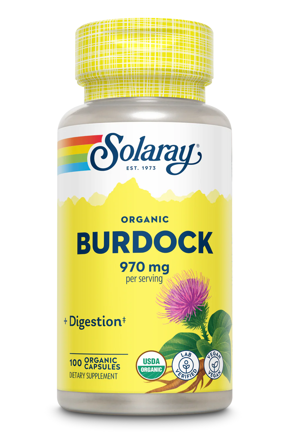 Burdock Root Organic - 970mg 100 Capsules