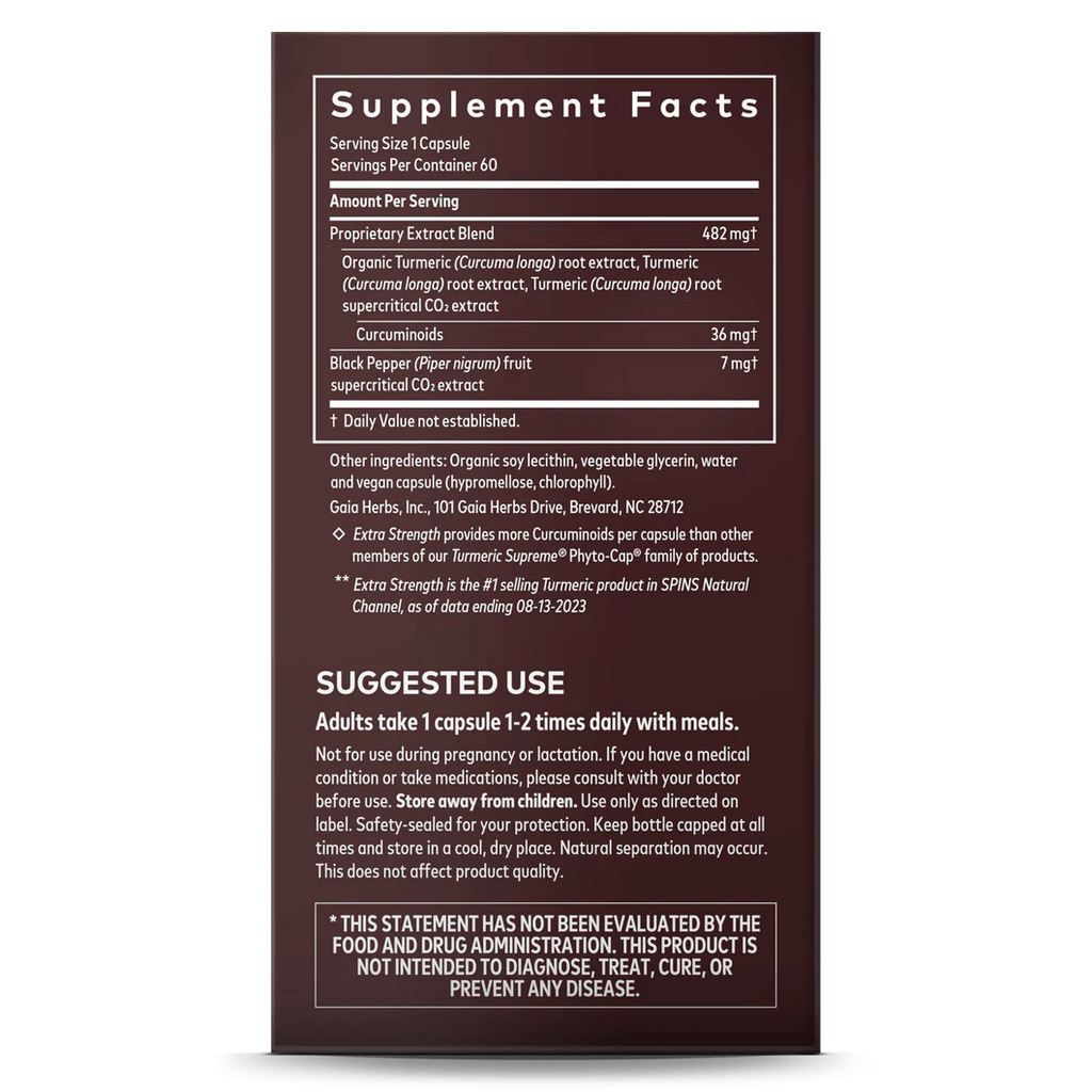 Turmeric Supreme (Extra Strength) - 482mg 60 capsules