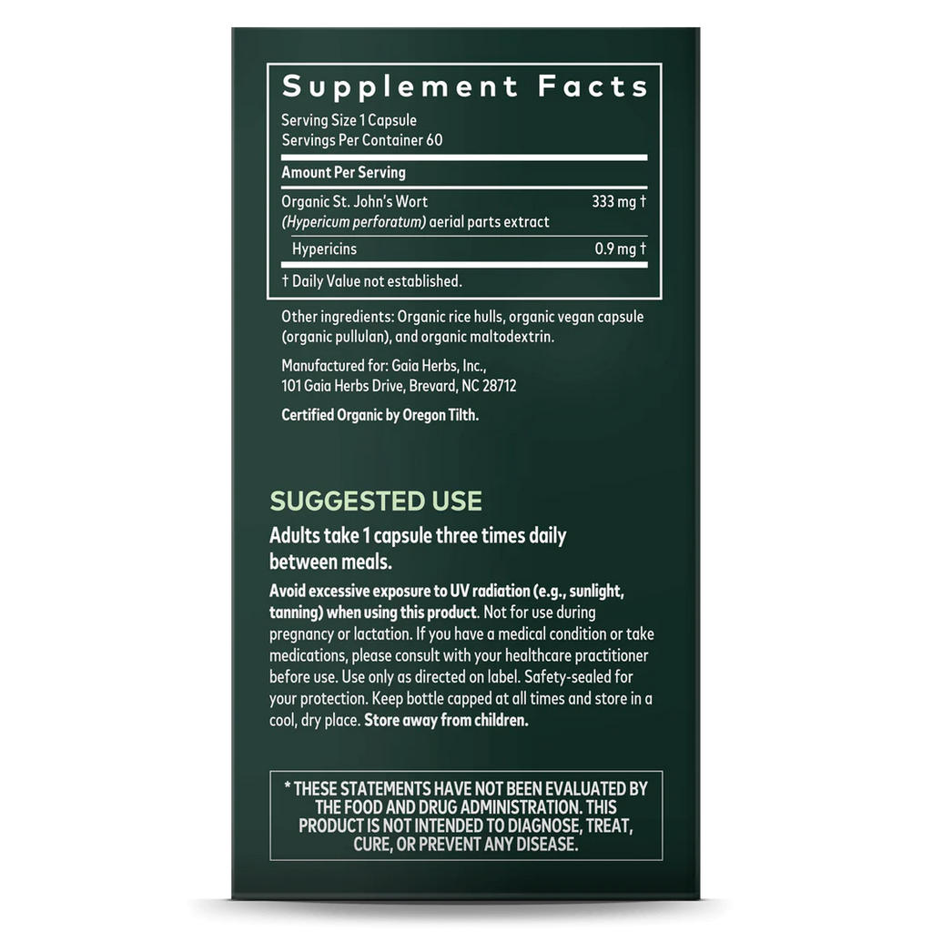 St. John's Wort Extract - 333mg 60 Capsules