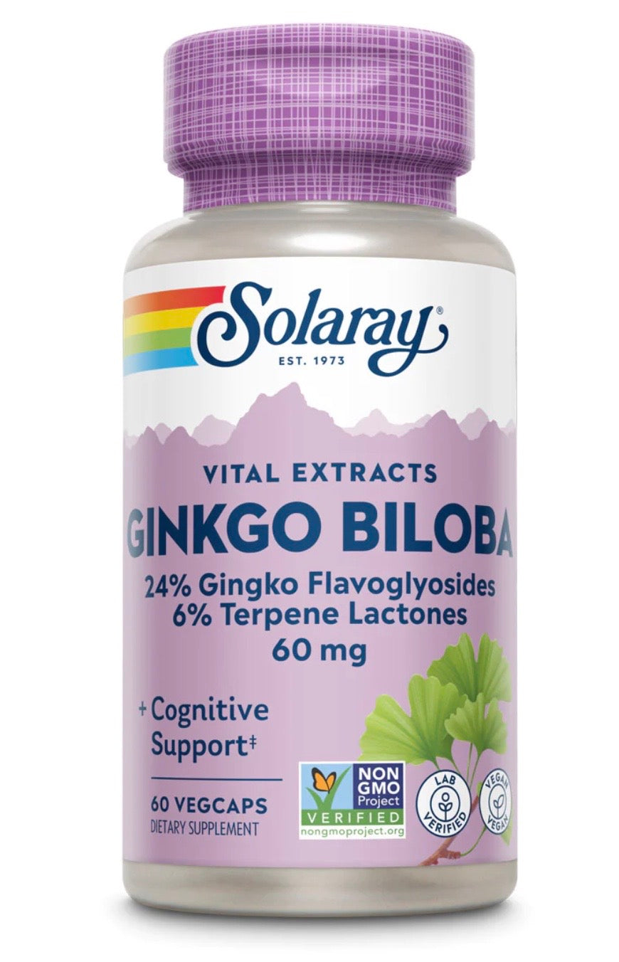 GINKGO BILOBA with Gotu Kola EXTRACT - 120MG 60 CAPSULES
