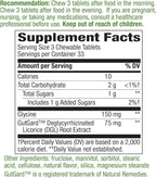 DGL/Deglycyrrhizinated Licorice Extract- 75mg 100 Chewable Tablets