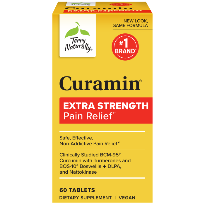 Terry Naturally, Curamin Extra Strength Pain Relief - 2,706mg 60Tablets