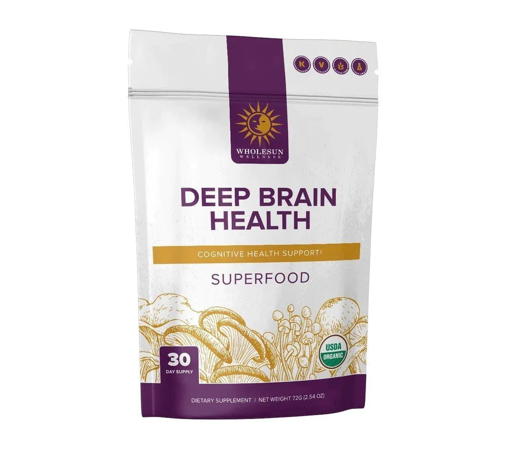 Wholesun Wellness - Deep Brain Health (Certified Organic) Mushroom Extract Blend