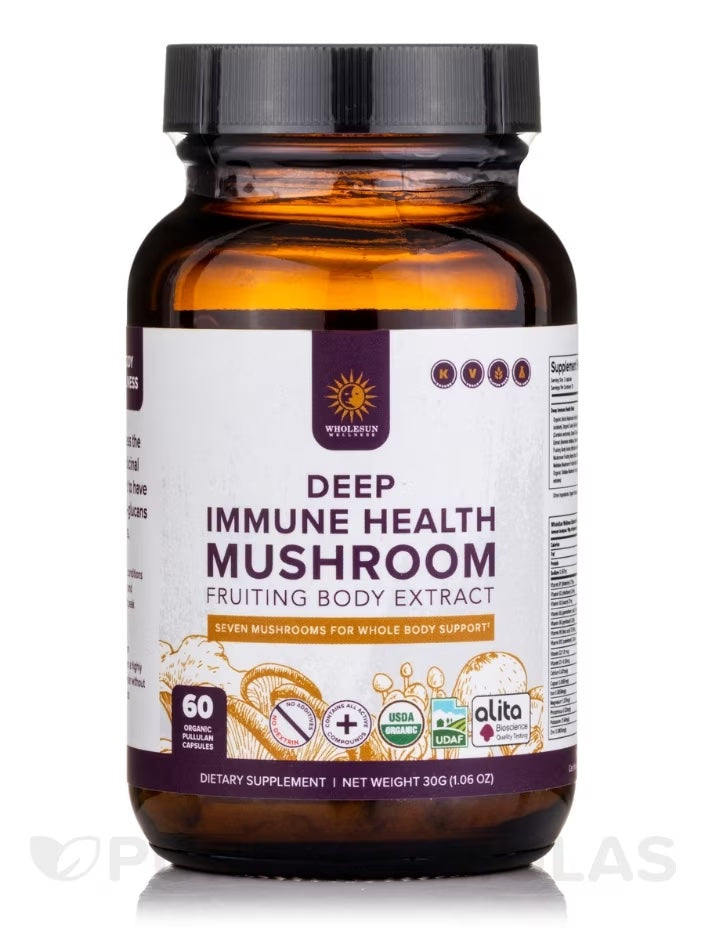 Wholesun Wellness - Deep Immune Health Mushroom (Organic)- 60 Capsules