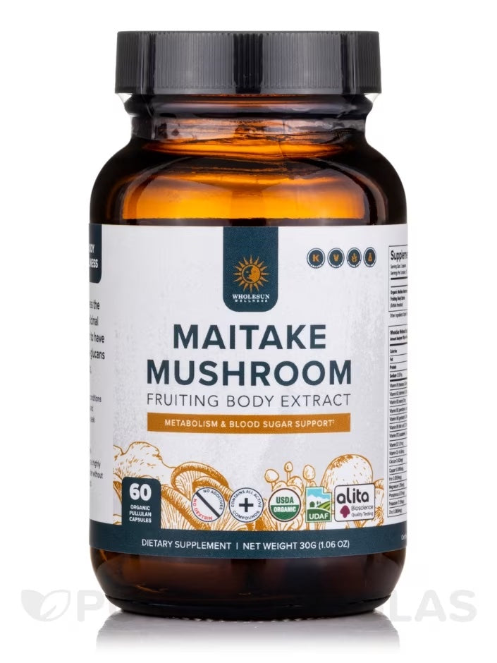 Wholesun Wellness - Organic Maitake Mushroom - 60 Capsules