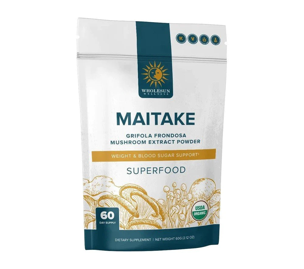 Wholesun Wellness -Maitake (Certified Organic) Mushroom Extract Powder