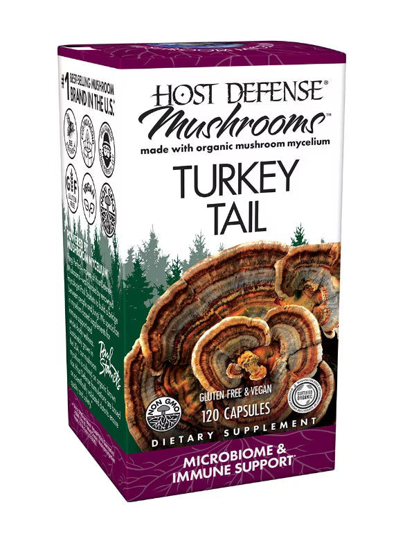 Host Defense Mushrooms Turkey Tail - 120 Capsules