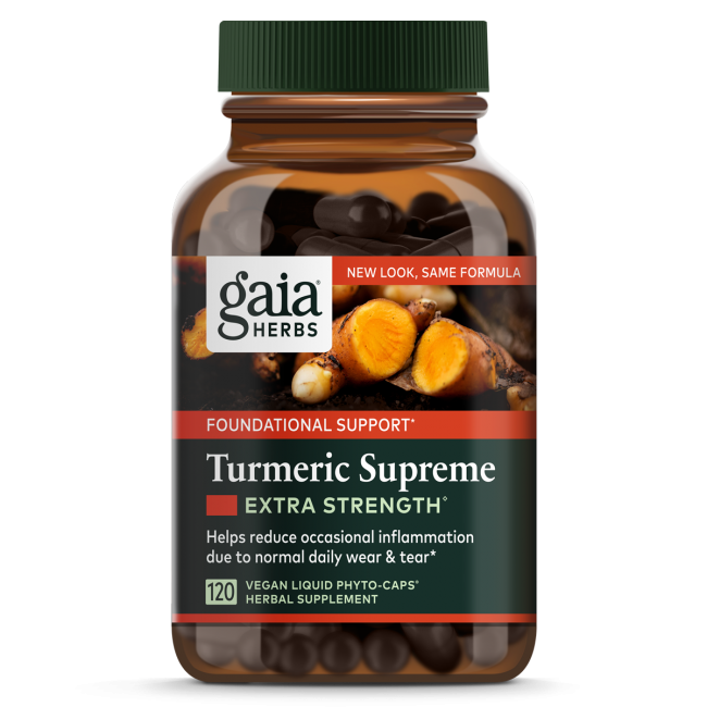 Gaia, Turmeric Supreme Extra Strength - 482mg 120Capsules