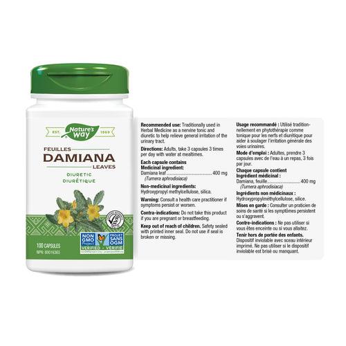Damiana- 800mg 100 Capsules